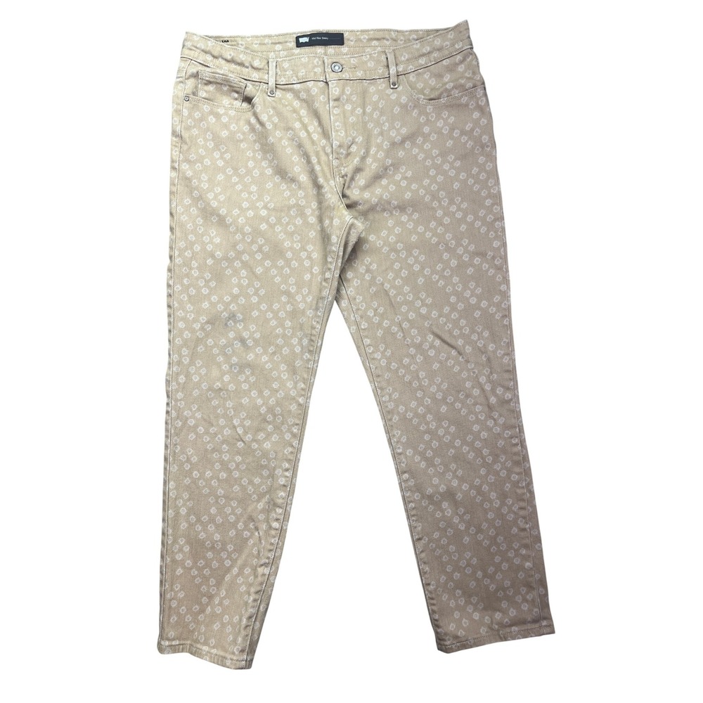 Levi's Mid Rise Skinny Jeans Patterned Casual Everyday Style Sz 12 Fits‎ 33" Y2K